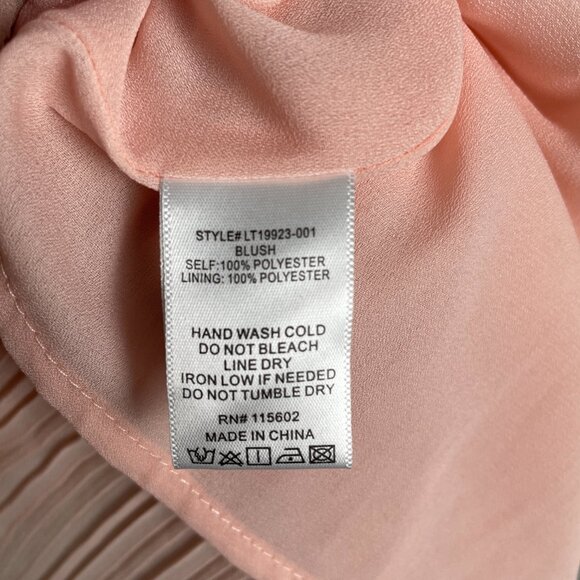 All in Favor Pleated Peplum Camisole Top Blush Pink XS NWT Fairy Coquette Y2K - Picture 9 of 9